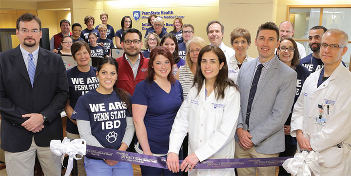 Group photo of Penn State Inflammatory Bowel Disease staff.
